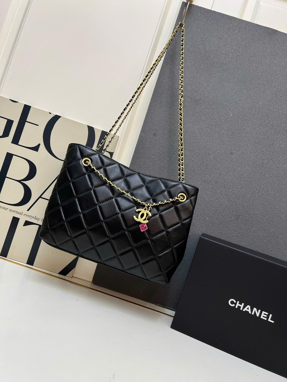 Chanel 25 Large Backpack Grained Calfskin - AS5743