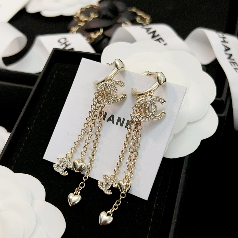 Chanel Hearts & Chains Elegance Earrings - XHT045
