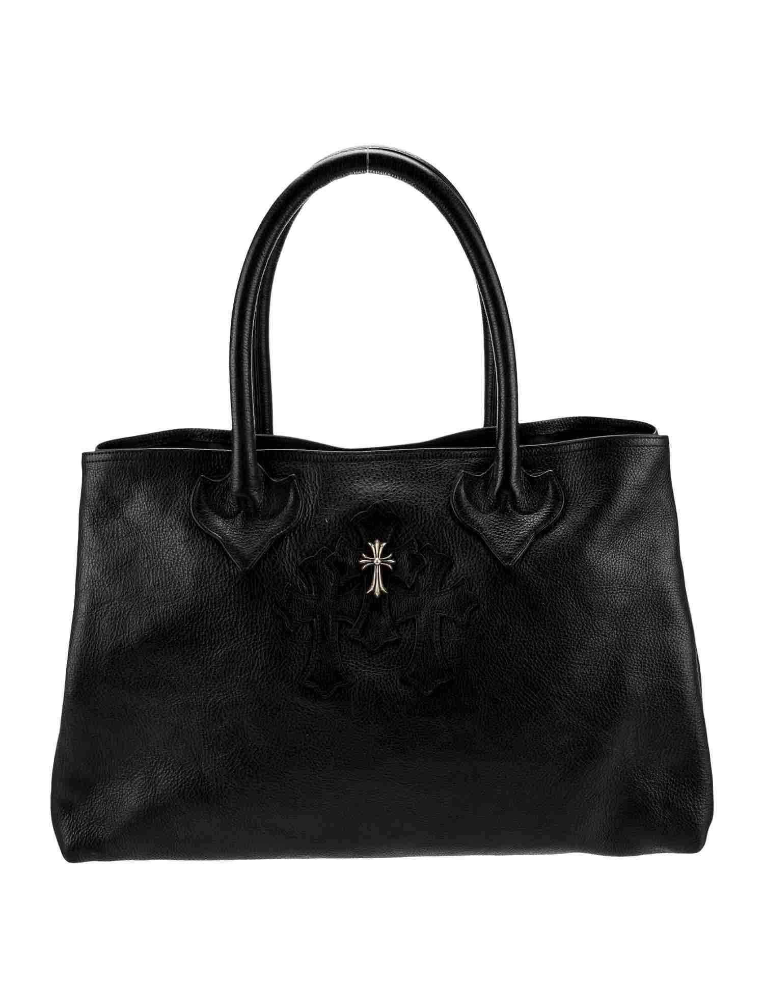 Chrome Hearts Leather Tote Handbag - CHTX007