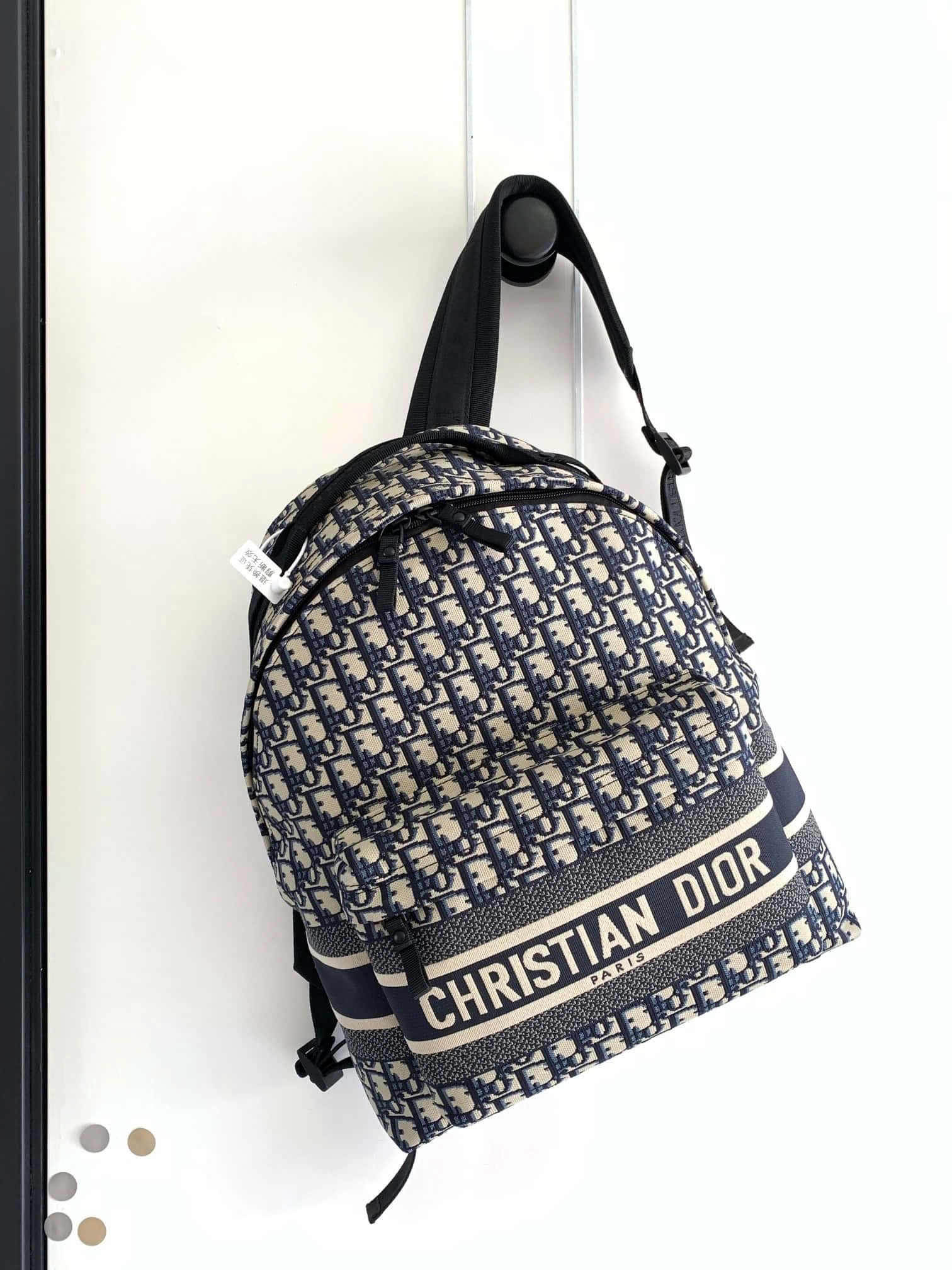 Dior Travel Backpack Blue Dior Oblique Jacquard - M928