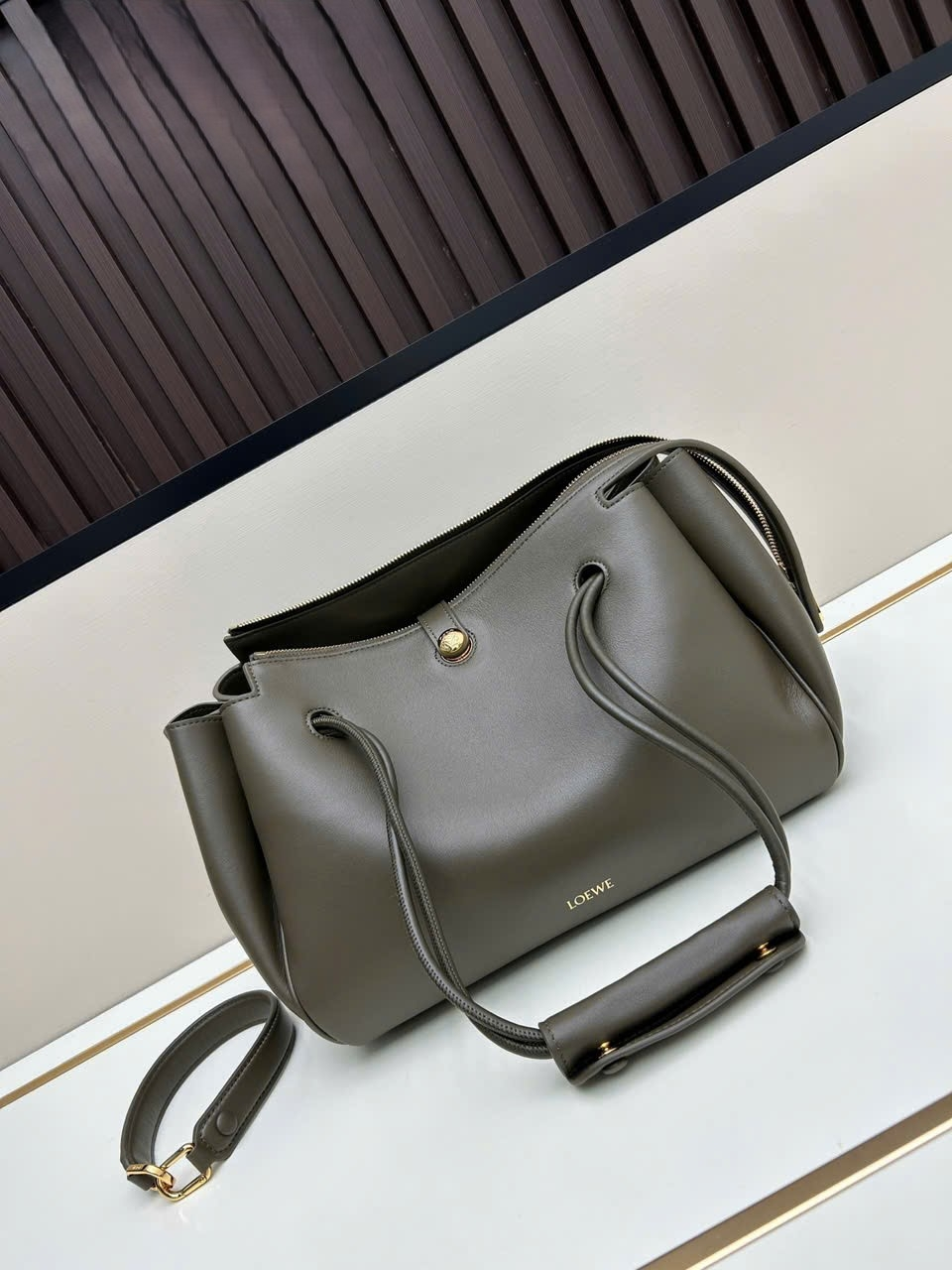 Loewe Medium Madrid Bag In Supple Calfskin - AANBAB1X01