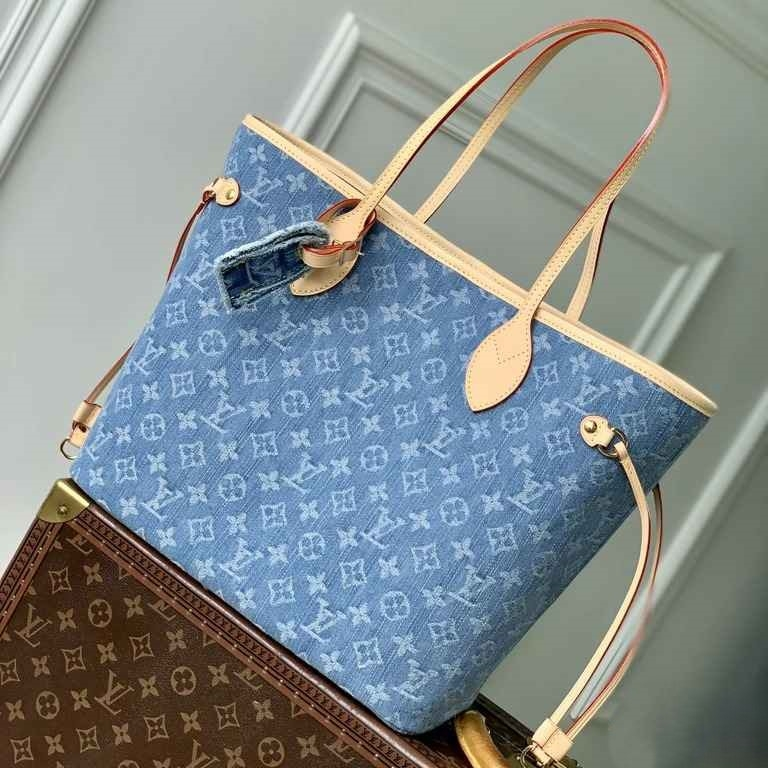 LV Neverfull MM Monogram Denim - M13192